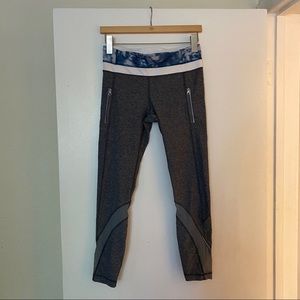 Lululemon inspire 7/8 legging. Colored waste band